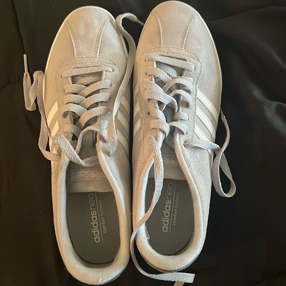 Gray adidas sneakers